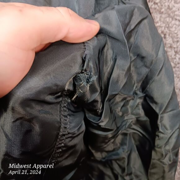 Vintage MA1 Black Flight Jacket‎ Reversible Orange Lining Camel Ciggarettes - Picture 13 of 16